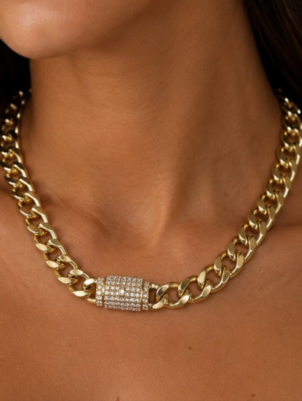 Chunky Cuban Link 20" Monaco Style Chain